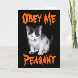Obey Me Bauant Feiertagskarte