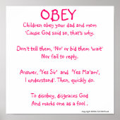 OBEY poster (Vorne)