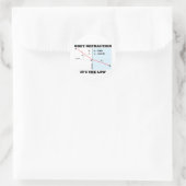 Obey Refraktion Es ist das Gesetz (Optics Snell's  Runder Aufkleber (Tasche)