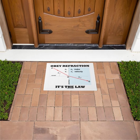 Obey Refraktion ist die Physik des Gesetzes nach d Fußmatte (Außenbereich)
