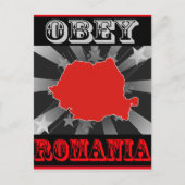 Obey Romania Postkarte (Vorderseite)