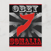Obey Somalia Postkarte (Vorderseite)