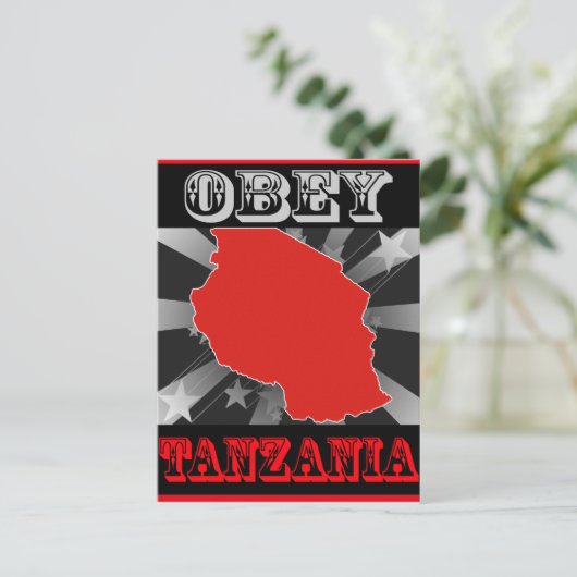 Obey Tansania Postkarte (Stehend Vorderseite)
