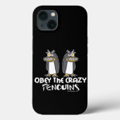 Obey The Crazy Pinguine Case-Mate iPhone Hülle (Rückseite)