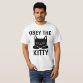 OBEY THE KITTY CAT T - SHIRT (Vorne ganz)