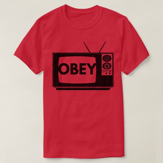 Obey TV Vintag in Not T-Shirt (Design vorne)