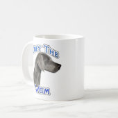 Obey Weimaraner Kaffeetasse (Vorderseite Links)