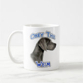 Obey Weimaraner Kaffeetasse (Links)