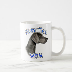 Obey Weimaraner Kaffeetasse