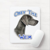 Obey Weimaraner Mousepad (Mit Mouse)