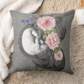 OBGYN Anatomy Floral Art Womb Babydekor Design 2 Kissen (Decke)