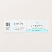 OBGYN Aquamarin Modern Elegant mit QR-Code (Außenseite Aufgefaltet)