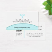 OBGYN Aquamarin Modern Elegant mit QR-Code (Schreibtisch)