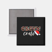 Obgyn Crew Christmas Lights Santa Hat Magnet (Vorderseite/Rückseite)