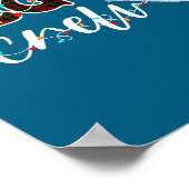 Obgyn Crew Christmas Lights Santa Hat Poster (Ecke)