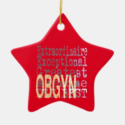 OBGYN Extraordinator Keramik Ornament (Vorne)