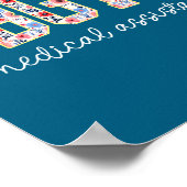 Obgyn Medical Istant Floral Ob-gyn Medical Istant  Poster (Ecke)