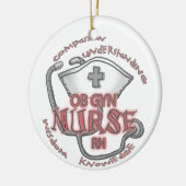ObGyn Nurse Axiom Keramikornament (Links)