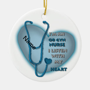 ObGyn Nurse Keramik Ornament