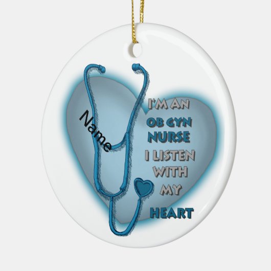 ObGyn Nurse Keramik Ornament (Links)