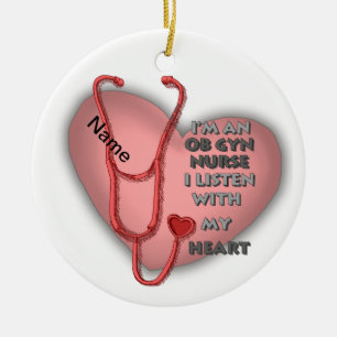 ObGyn Nurse Keramik Ornament
