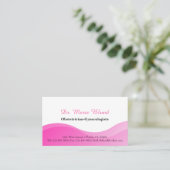 OBGYN Obstetrician Gynecologen Arzt Visitenkarte (Stehend Vorderseite)