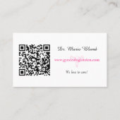 OBGYN Obstetrician Gynecologen Arzt Visitenkarte (Rückseite)