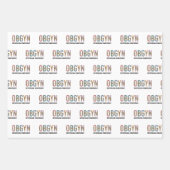 OBGYN Obstetriker Gynäkologe Leopard Print Geschenkpapier Set (Vorderseite)