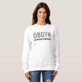 OBGYN Obstetriker Gynäkologe Leopard Print Sweatshirt (Vorne ganz)