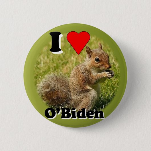 O'Biden Eichhörnchenknopf Button (Vorderseite)
