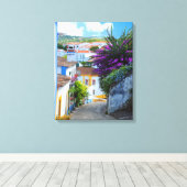 Obidos Blume Leinwanddruck (Insitu (Holzboden))