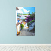 Obidos Blume Leinwanddruck (Insitu (Holzboden))