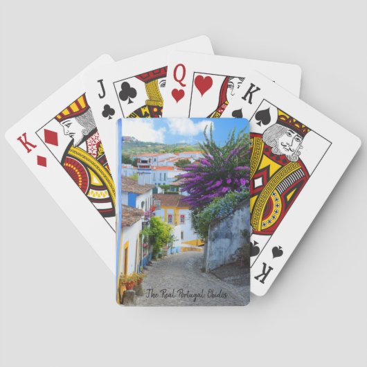 Obidos Blume, Portugal Spielkarten (Rückseite)