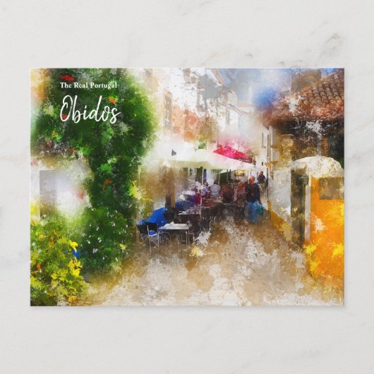Obidos - das wahre Portugal Postkarte (Vorderseite)