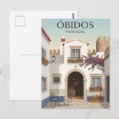 Obidos Portugal Postkarte (Vorne/Hinten)
