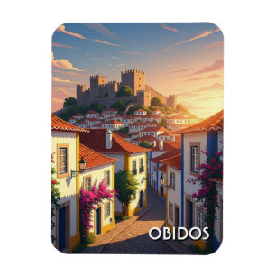 Obidos Portugal Reise Magnet