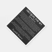 Obituary für meinen zwanzigsten RIP 20 s 30. Gebur Serviette (Ecke)