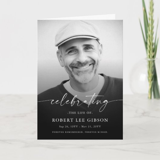 Obituary Order of Service Funeral Memorial Service Programm (Vorderseite)