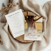 Obituary Order of Service Memorial Funeral Programm