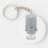 Objekt_2_regen Kontrolle-Messgerät Acryl Schlüsselanhänger (Vorderseite)