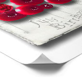 OBJEKT_4_Variationen auf dem Rubinmatte-Poster Poster (Ecke)