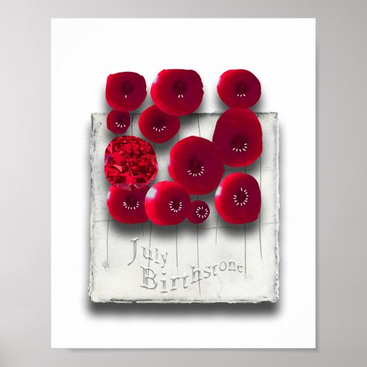 OBJEKT_4_Variationen auf dem Rubinmatte-Poster Poster (Vorne)