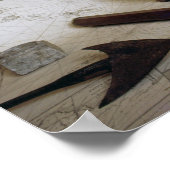 Objekte eines Captain's Desk aus dem 19. Jahrhunde Poster (Ecke)