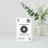 Objektiv, weiße Visitenkarte (Stehend Vorderseite)