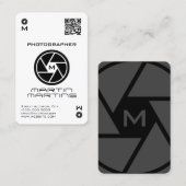 Objektiv, weiße Visitenkarte (Vorne/Hinten)