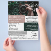 Objektive, Fotografie, Flyer für Fotografen (Hand)