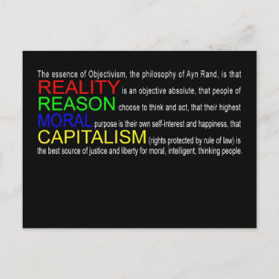 Objektivismus Postkarte