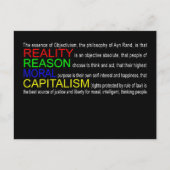 Objektivismus Postkarte (Vorderseite)