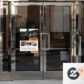 Objektklammer für Real-Anwesen-Eigenschaften Fensteraufkleber (Büro Tür)