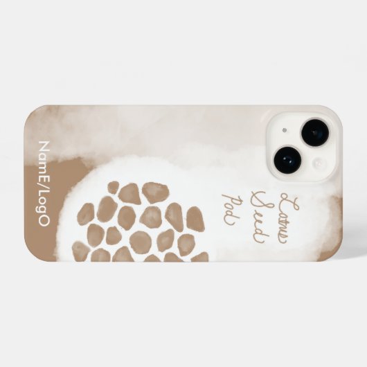 objet_11_lotus seed pod iPhone case iPhone Hülle (Rückseite (Horizontal))